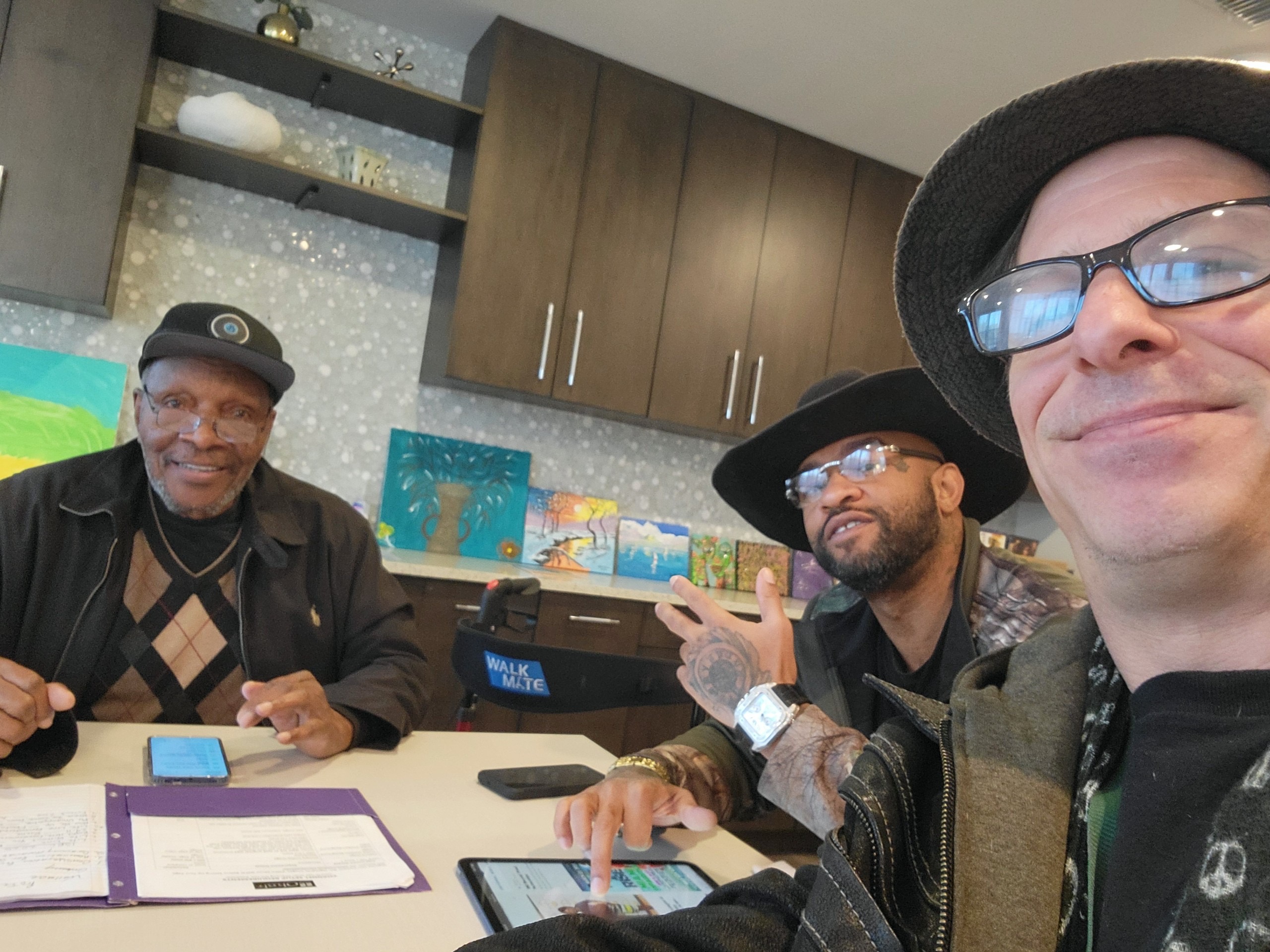 Country J with friends — behind the scenes